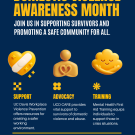 Workplace Violence Prevention Flyer highlighting resources for Domestic Violence Awareness Month.